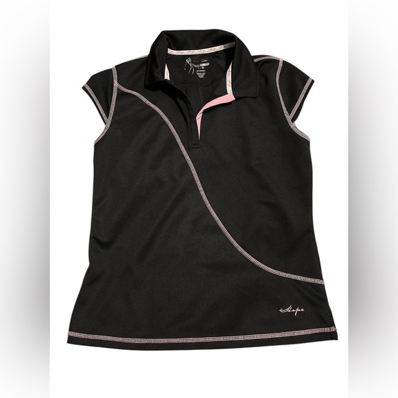 Wilson Sport Black and Pink Short Sleeve Tee - Picture 1 of 5